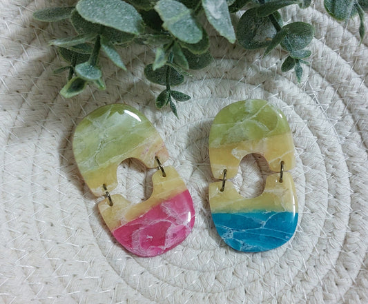Zaya Organic double arches earrings