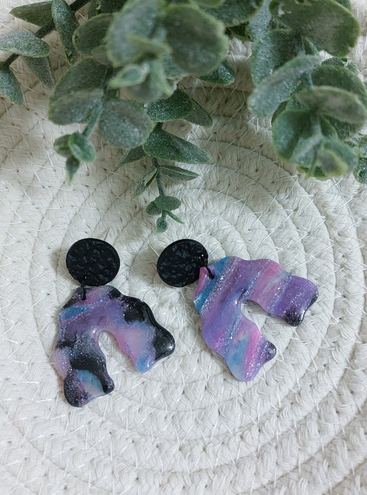 Galaxy Arches dangle earrings