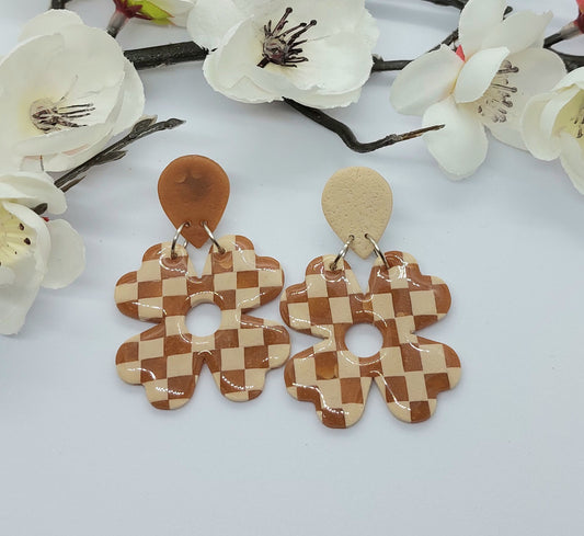 Checkmate Clover Earrings